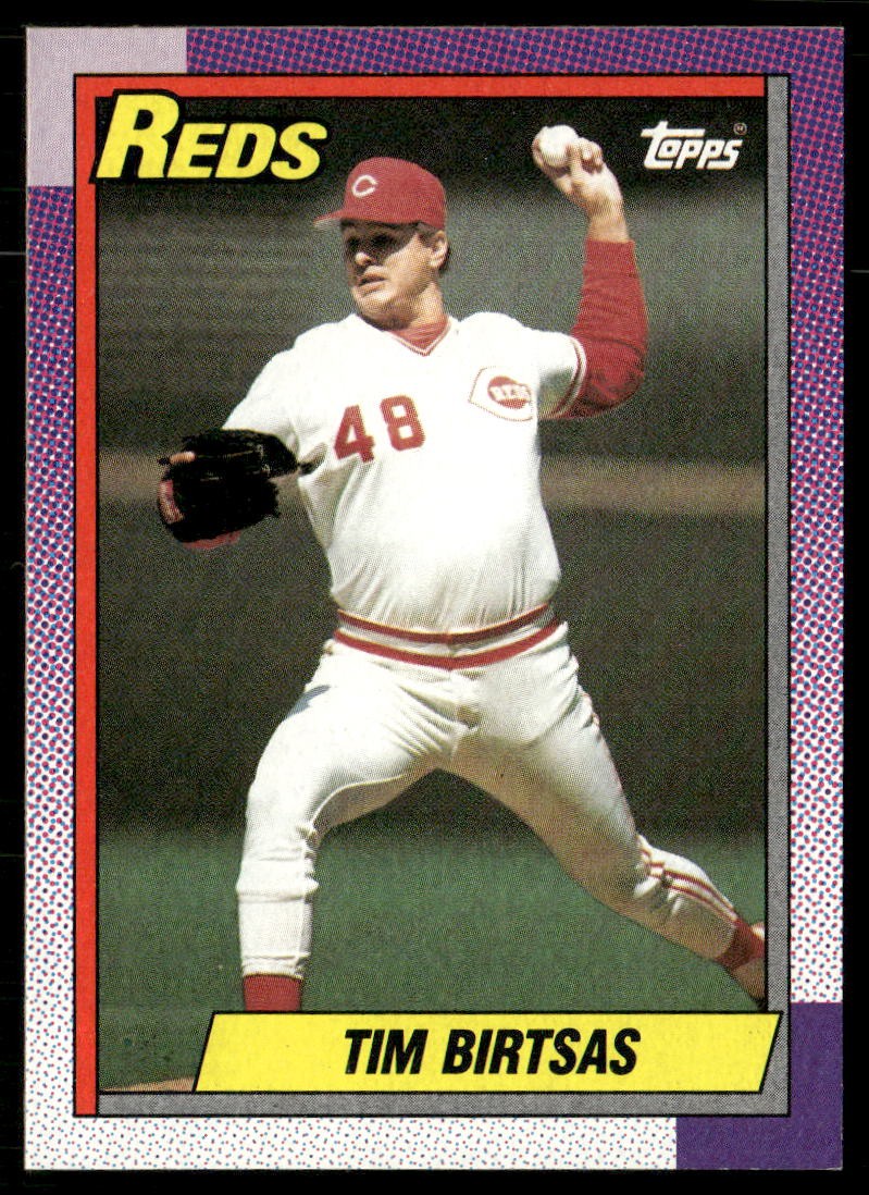 Tim Birtsas 1990 Topps 687 base Baseball MP