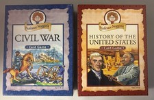 Professor Noggin's Lot of 2 History Card Games - Civil War/History of the US