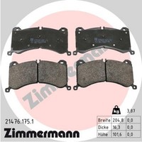 Zimmermann Bremsbelagsatz Scheibenbremse 21476.175.1 FüR Audi Q8 Tron SUV GEG