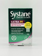 New Systane Ultra PF Lubricant Eye Drops 0.7 mL 25 Vials Exp 09/2026