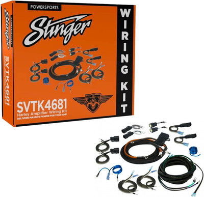 2/4 Channel Universal Amplifier Wiring Kit for 1998+ Harley-Davidson Road Glide,