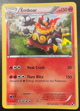 Pokémon TCG Emboar 19/114 Black & White Cracked Ice Holo LP