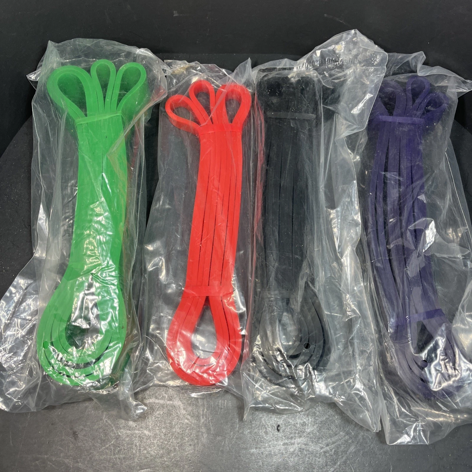 4-Piece Resistance Band Set, Elastic Fitness Resistance Bands, Yoga Trainer