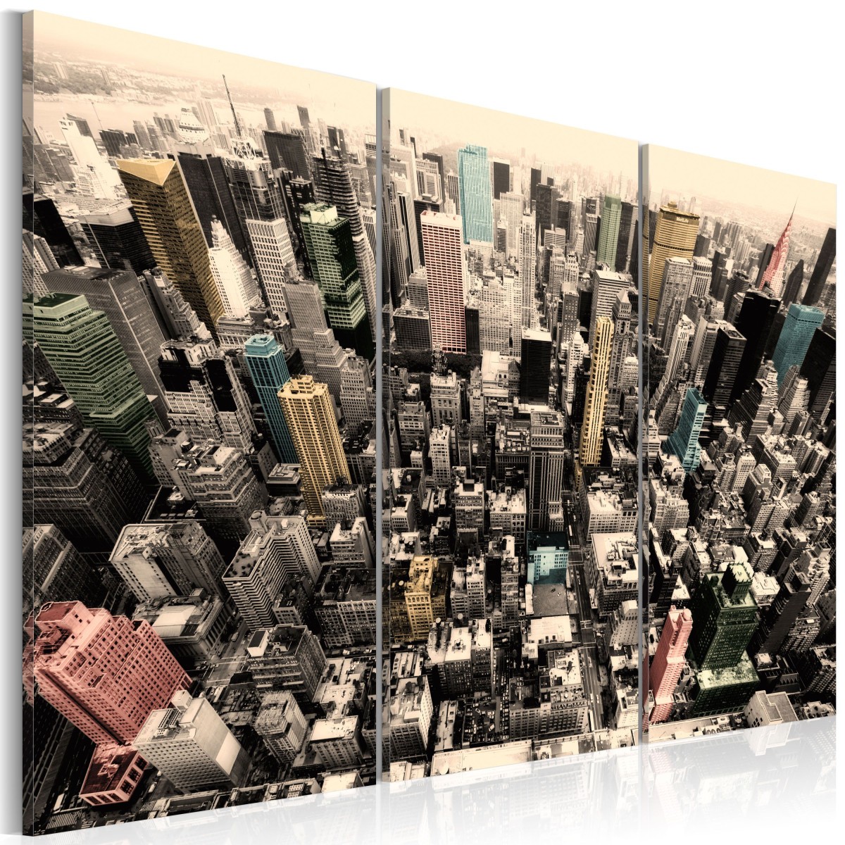 Tableau buildings de New York 40x60cm pour salon moderne et bureau