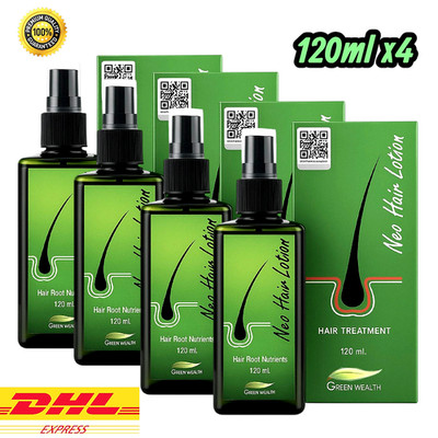 Neo Hair Lotion 120ml 4 Bottles Herbal Scalp Care Hair Lotion Nourishing Formula