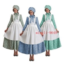 Renaissance Dresses Stage Performances Rural Maid Attire Halloween Cosplay Maid