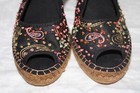 Eric Michael Womens Espadrilles US 9 EU 39  Wedge Sandals Peek Toe Spain — photo 3
