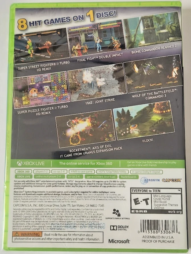 Capcom Digital Collection Xbox 360 Brand New Game (2012 Misc) - Image 2 of 4