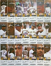 2010-2011-2012-2013-2014 Pittsburgh Pirates Season Ticket Stubs Mint Condition!
