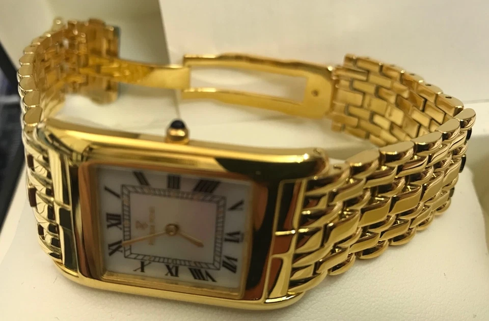 Damenuhr CAVADINI Zifferblatt Perlmutt Edelstahl IP-vergoldet 6mm flach Perlmutt - Bild 4 von 4