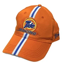 Tide Racing Team NASCAR Embroidered Downy Orange White Stripe Strapback Hat Cap