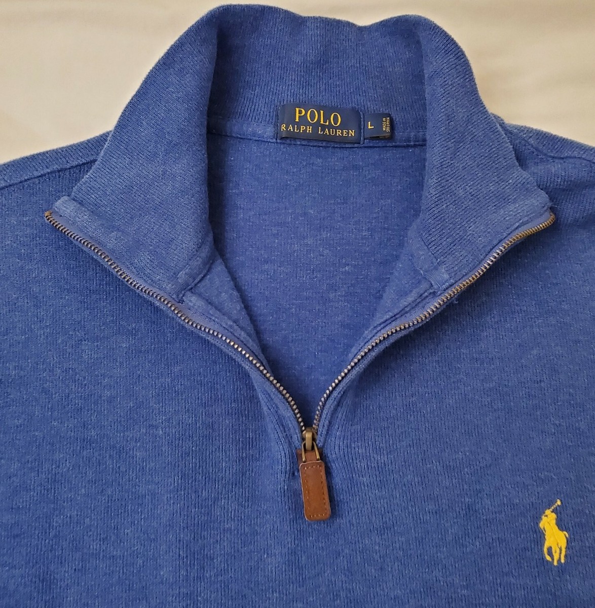 トップス POLO RALPH LAUREN XL POLO RALPH LAUREN Big & Tall Long Sleeve Lux Jersey Half Zip