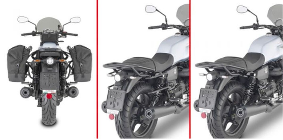 Support sacoches Moto Guzzi V7 Stone Remove-X pour road trip moto