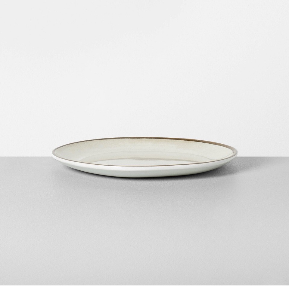 NEW Hearth & Hand with Magnolia Set of 4 Melamine Dinner plate Brown