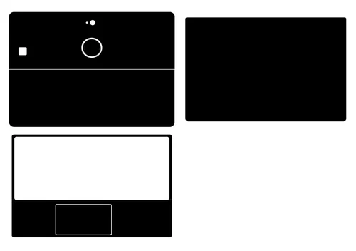 Carbon Vinyl Laptop Sticker Skin Decal Cover for Dell 5290 2-in-1 Tablet PC