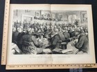 Rare Antique Original Vtg 1876 Inquiry The Graphic Engraving Art Print