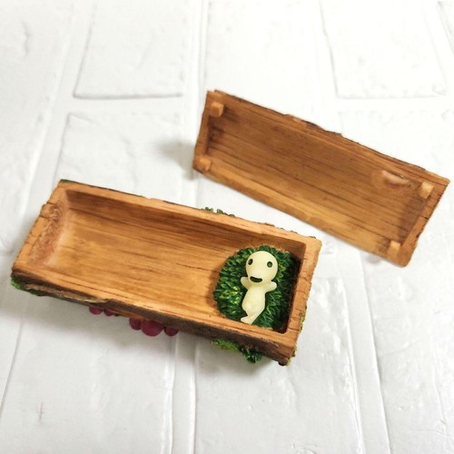 Princess Mononoke Kodama Accessory Case "Kodama Taking a Break" Small Item Box - Bild 15 von 24