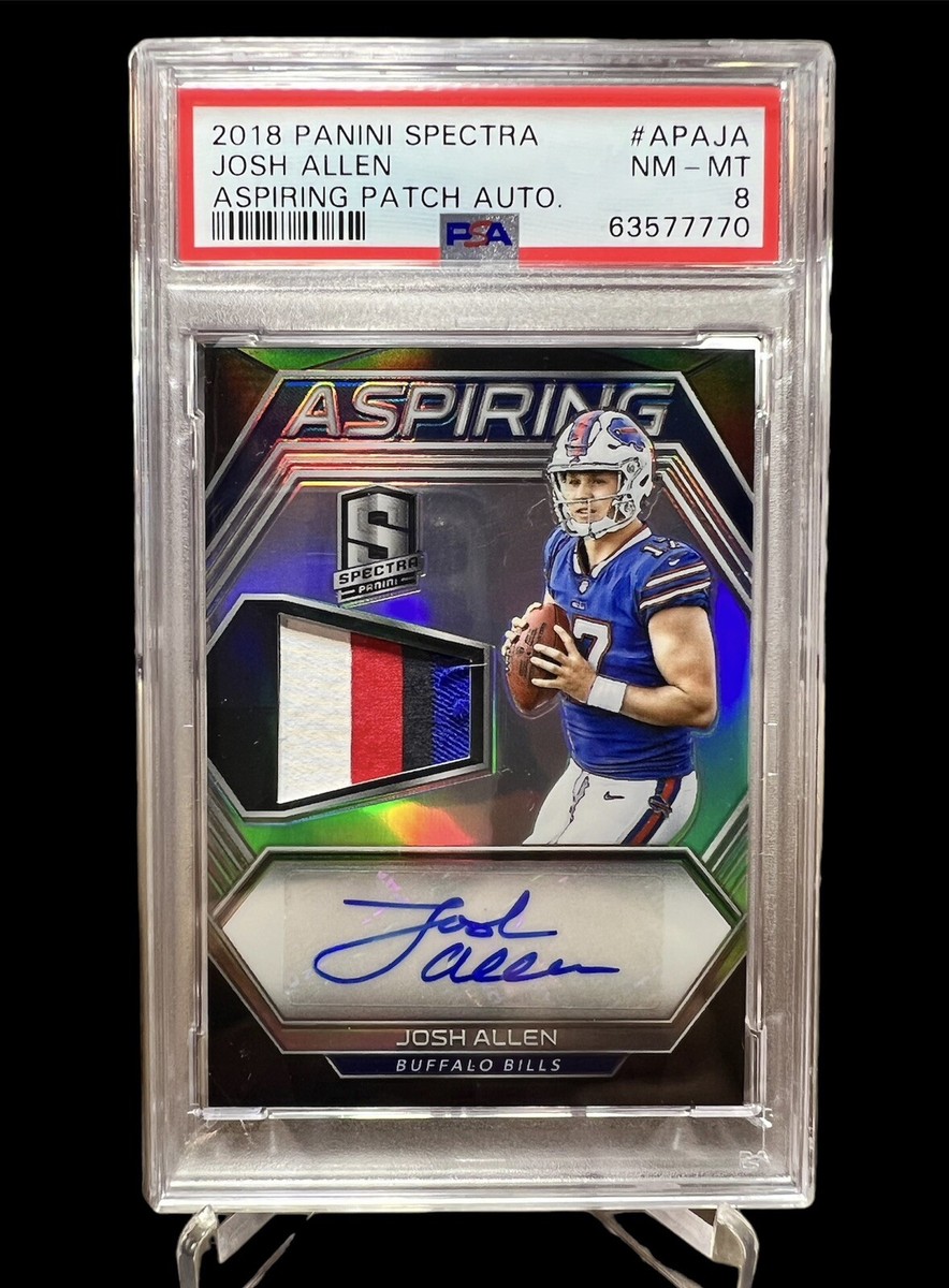 Josh Allen 2018 Spectra Rookie Aspiring Patch Auto /49 RPA