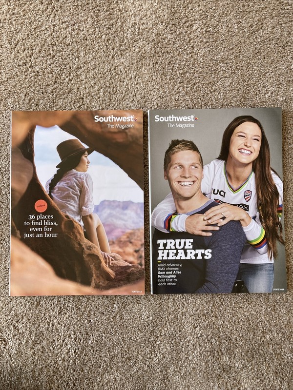 Southwest the Magazine, lot of 2 from 2018