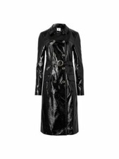 BNWOT 2016 ARCHIVE BY ALEXA CHUNG M&S Briggate Vinyl Trench Coat & Belt UK 8 36