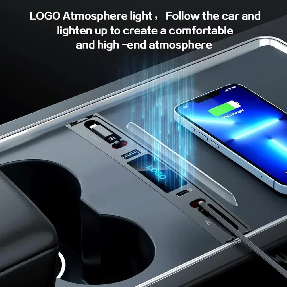 Car Charger USB Hub Fast Charge Cable Adapter Docking Center Station P6C9 аχ