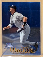 1999 Fleer Brilliants BLUE #42 Larry Walker HOF RARE MIRROR FINISH PARALLEL