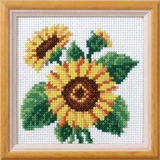 Orchidea Stamped Cross stitch kit Sunflowers 7512