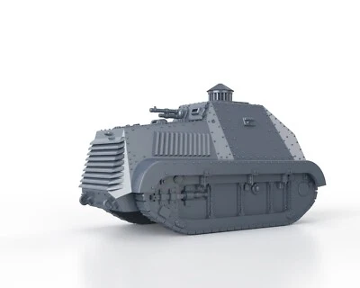 WARGAMEZONE SPANISH CIVIL WAR - TRACTOR LANDESA - 1/56 1/72 1/87 1/100 3D PRINTED