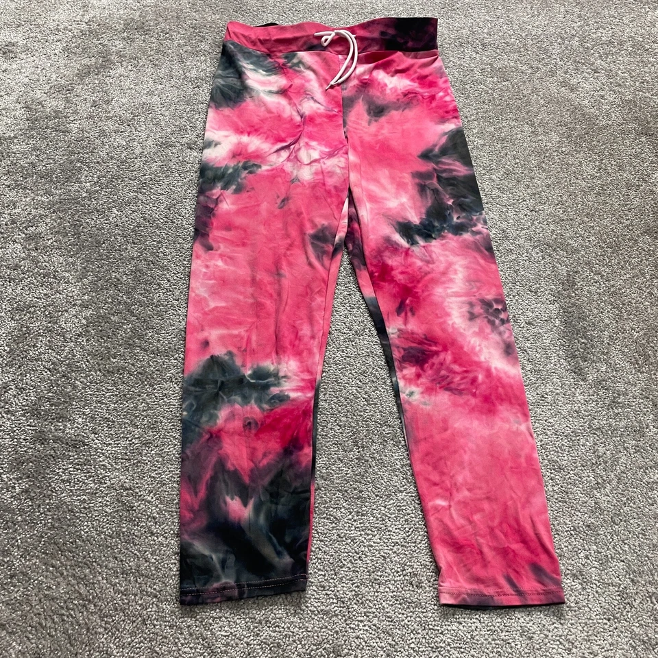 Unbranded 2 Piece Lounge Set Sweatpants Cropped Hoodie Jacket Juniors XL Tie Dye - Image 4 of 4