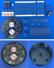 THT Soldering Practice Circuit Board Kit with Premium Base - Electronic Dice