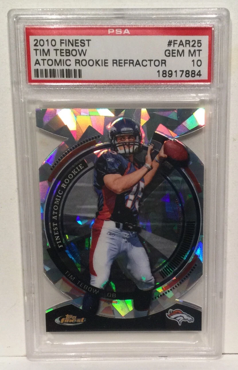 Tim Tebow Finest Atomic Rookie Refractor #FAR25 Base