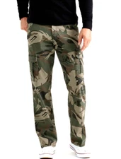 Men's Wrangler Relaxed Fit Camo Cargo Pants w/ Stretch Tech Pocket CHOOSE SIZE