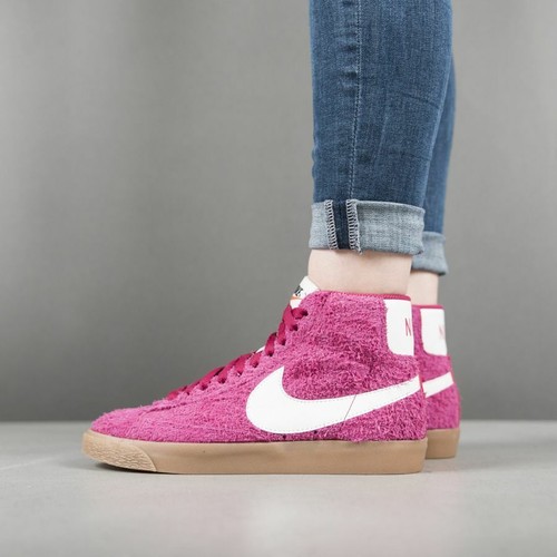 Nike Blazer Mid Suede Vintage Wmn Sz 8.5 Pink Sport Fuchsia Sail 518171 614  | eBay