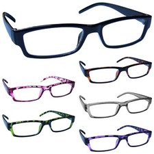 Reading Glasses Mens Womens Lightweight Spring Hinges UV Reader