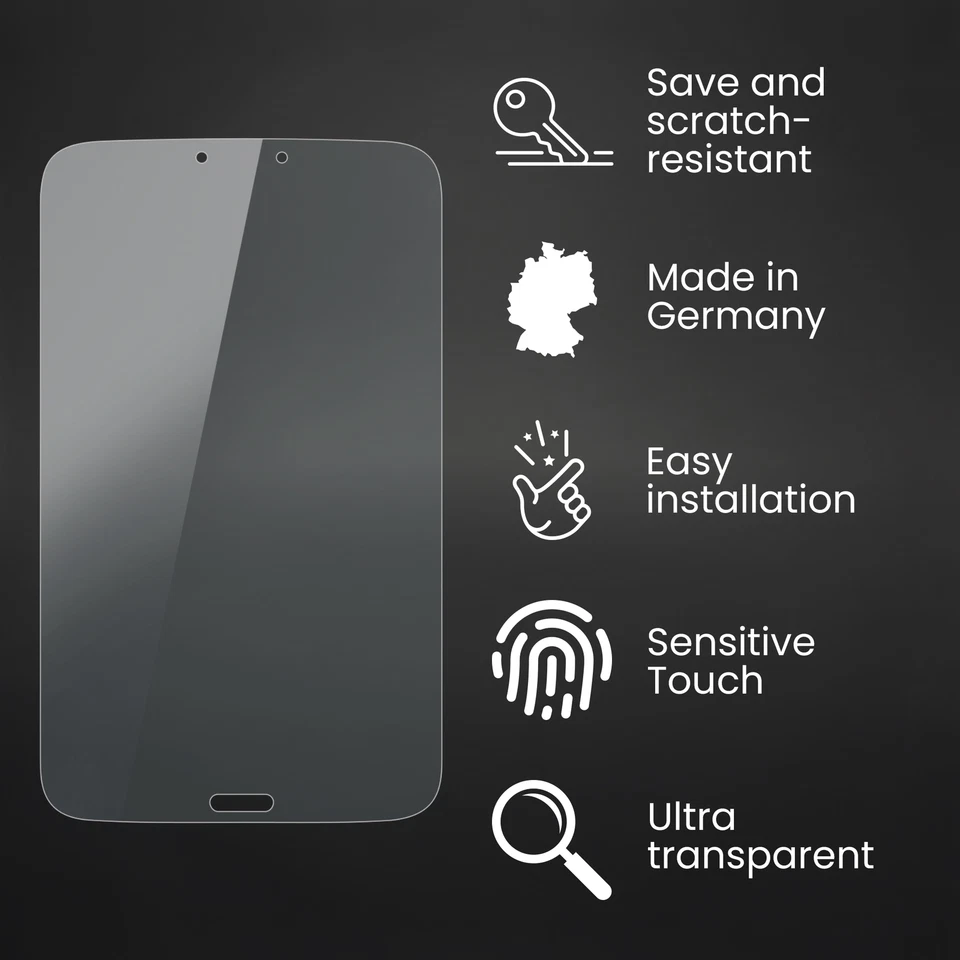 Bruni 2x Screen Protector for Samsung Galaxy Tab 3 8.0 WiFi SM-T3100 - Image 3 of 4