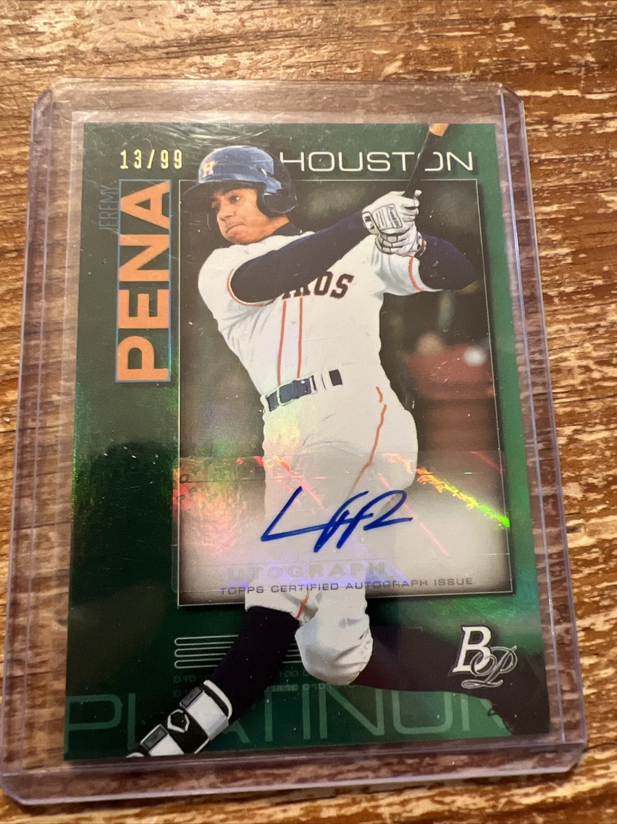 その他 Bowman 2020 Jeremy Pena Purple Ref Auto 2020 Bowman Platinum - Jeremy Pena #TOP-52 for sale | eBay