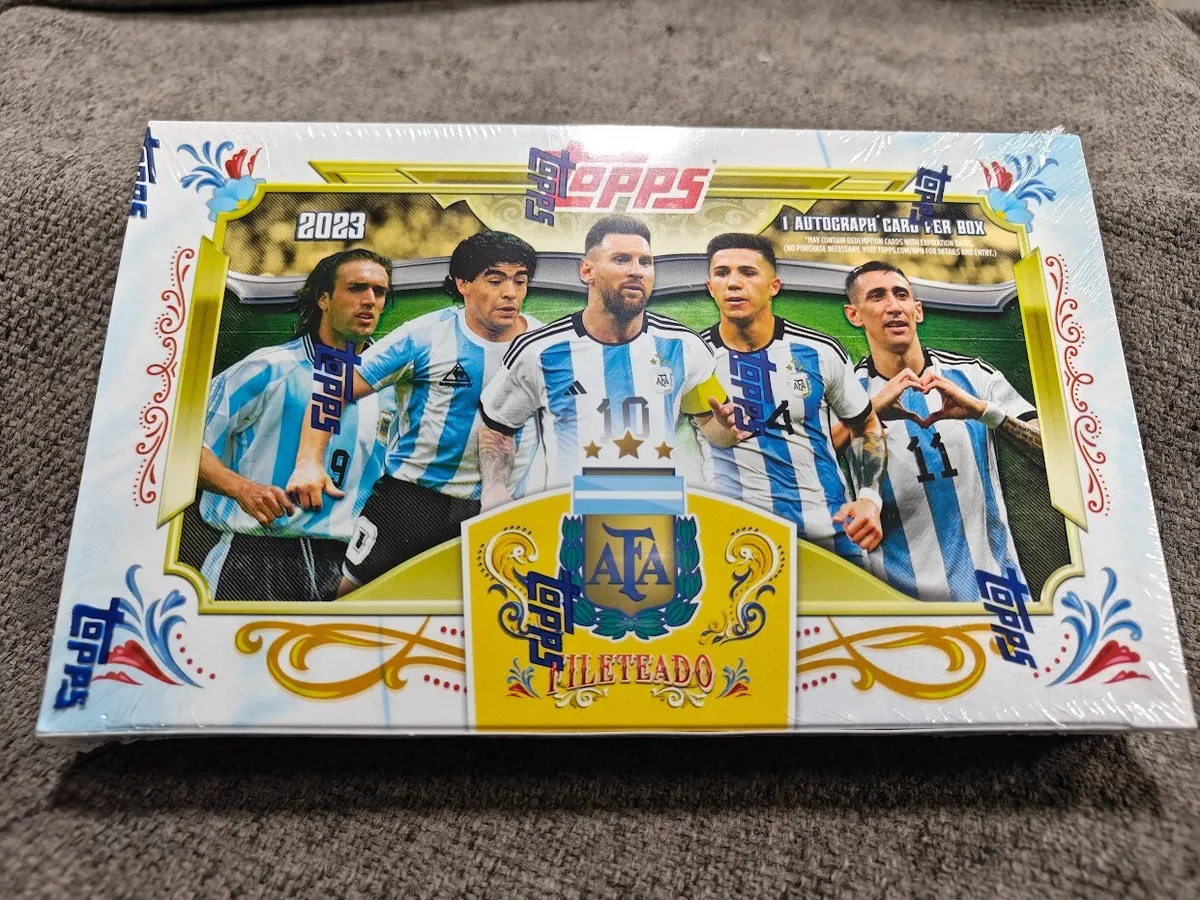 Argentina Fileteado Topps 2023 sealed box look for Messi Auto!