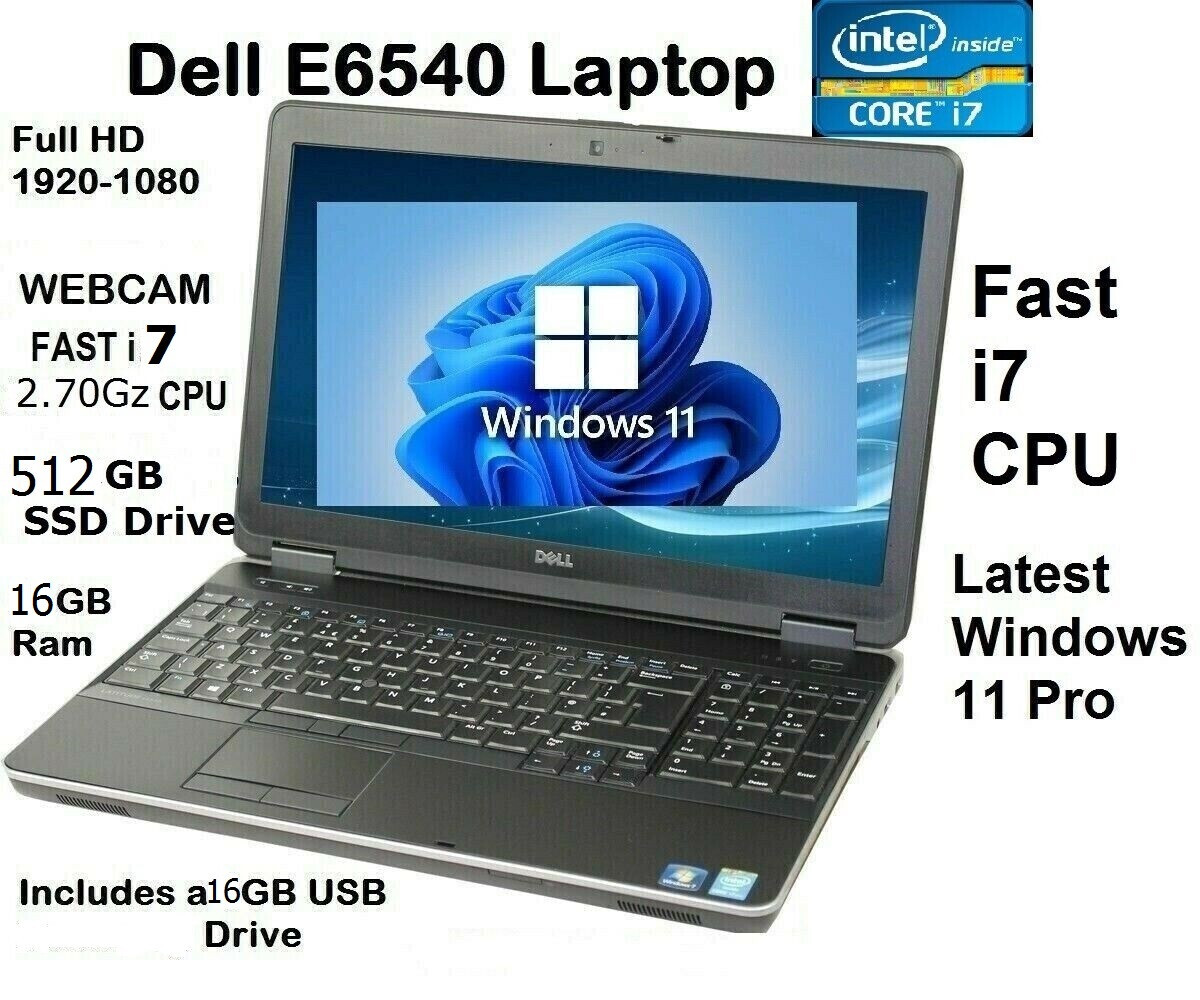 DELL Latitude E6540 Core i7 16GB 新品SSD4TB DVD-ROM 無線LAN