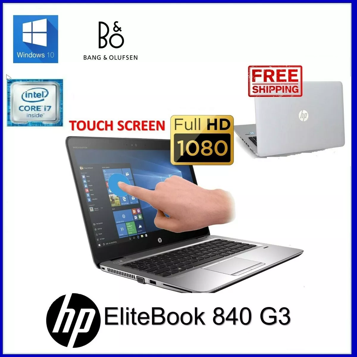 HP ELITEBOOK 840 G3 14&#034; TOUCHSCREEN 2.6GHZ 8GB RAM SSD Win10/11 | eBay