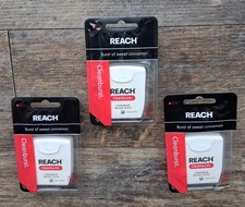 Discontinued Reach Dental Floss Cleanburst Of Sweet Cinnamon 3 Packs NEW, SEALED