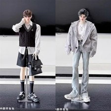 1/3 Black/grey Retro Sports Shoes Lace-up Casual Shoes Fit Uncle BJD Doll