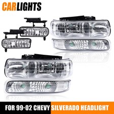 Fits 1999-2002 Chevy Silverado 2000-2006 Tahoe Suburban Headlights Fog Lights