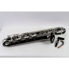 Allora ABS-550 Paris Baritone Sax Black Nickel Body, Silver Keys 197881055097 OB