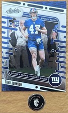 Theo Johnson 2024 Panini Absolute Black Foil Rookie #179 New York Giants