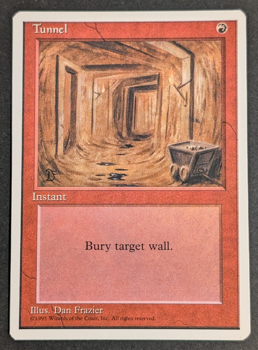 MTG Card - 1x Tunnel - Core Set Fourth Edition (4th) - NM/LP - Vintage - Magic