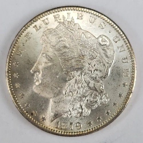 1879 S Morgan Silver Dollar   $1 Coin Almost Uncirculated San Francisco