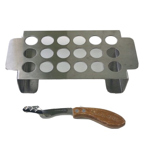 Sur La Table Stainless Steel Jalapeño Chili Pepper Grilling Rack and Corer Set