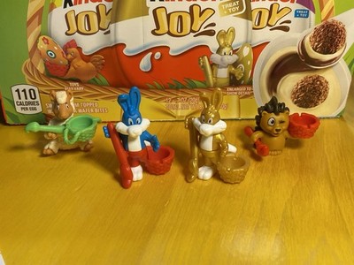 2026 Easter Kinder Joy Lot 4 Pcs w/ Golden Bunny w/ all Papers and Paper Eggs