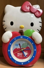 Hello kitty Wall clock Apple Shape Height 45cm Width 29cm Sanrio Anime Character