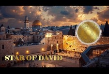 2026 Liberia Star of David 1/1000 oz .9999 Gold Coin In Card